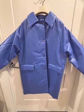 KASSL Editions Original Padded Above Oil Coat — Cobalt, Size Small — NWT
